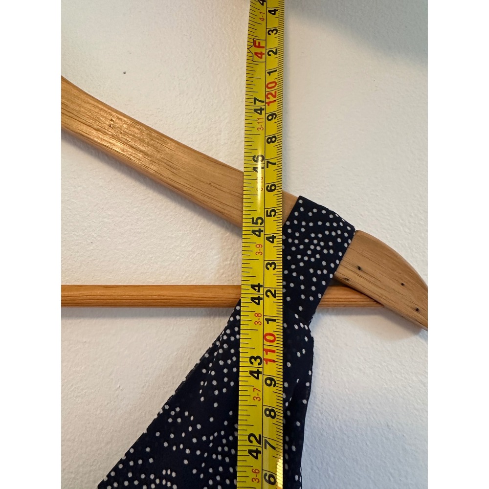 MOD REF Polka Dot Sleeveless Wrap V-Neck Midi Dress V-Neck | Size Small - Picture 6 of 9
